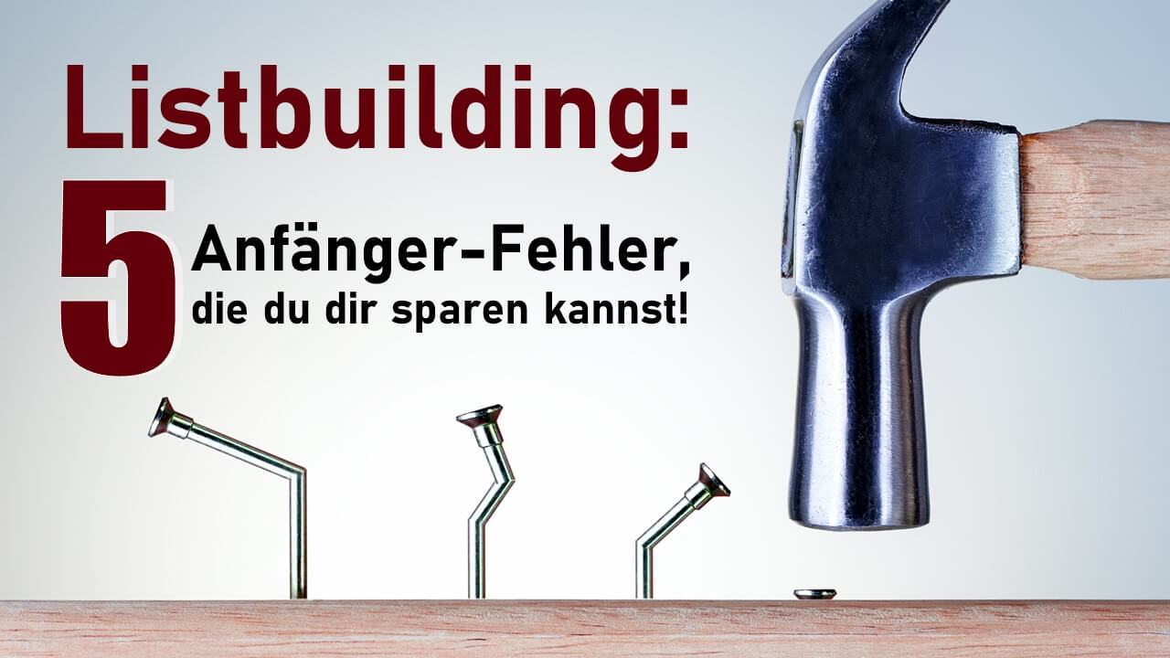 5 Anfänger-Fehler 5 Anfänger-Fehler