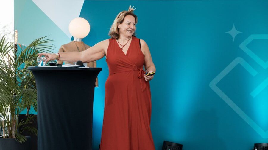 Meike Hohenwarter auf der Bühne