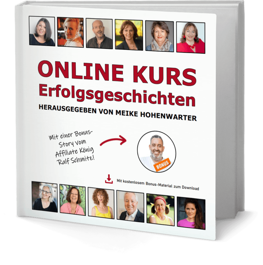 Buch Online Kurs Erfolgsgeschichten, herausgegeben von Meike Hohenwarter